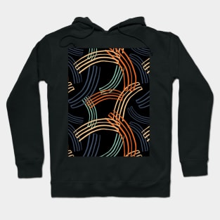 curved  rainbow Hoodie